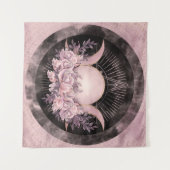 トリプルムーン – トリプル女神 – 優しいフローラ タペストリー (正面(横))