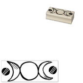 トリプルムーン ラバースタンプ (押印)