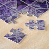 トリプルムーン – 女神 – アメジストとシルバー ジグソーパズル (側面)