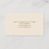 トリプルムーン – 女神 – 黄金の花 名刺 (裏面)