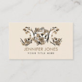 トリプルムーン – 女神 – 黄金の花 名刺 (正面)