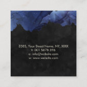 トリプルムーン – 水彩名刺 スクエア名刺 (裏面)