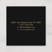 トリプルムーン – 生命の木のオーナメント スクエア名刺 (裏面)