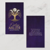 トリプルムーン – 生命の木オーナメント名刺 名刺 (正面/裏面)