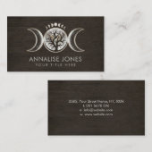 トリプルムーン – 生命の木オーナメント名刺 名刺 (正面/裏面)