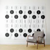 トリプルロゴビジネス会社フォトブース背景 タペストリー (インサイチュ(横))