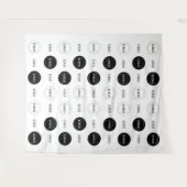 トリプルロゴビジネス会社フォトブース背景 タペストリー (正面(横))