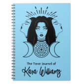 トリプル女神ヘカテブラック&ブルーウィッカタロット ノートブック (正面)