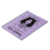 トリプル女神ヘカートブラック&パープルウィッカタロット ノートブック (左側)