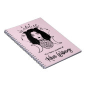 トリプル女神ヘカートブラック&ピンクウィッカタロット ノートブック (右側)