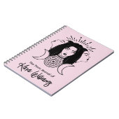 トリプル女神ヘカートブラック&ピンクウィッカタロット ノートブック (左側)