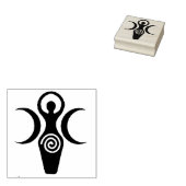 トリプル女神ムーンラバースタンプ2" x 2" ラバースタンプ (押印)