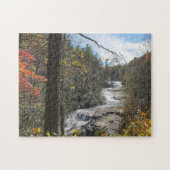 トリプル滝ノースカロライナ写真の滝 ジグソーパズル (横)