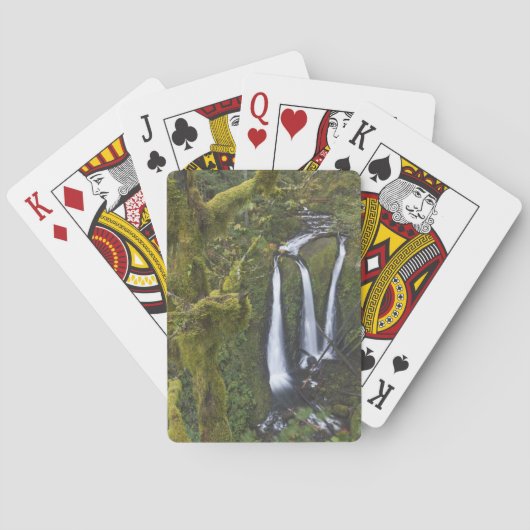 トリプル滝、コロンビアリバー峡谷 トランプ (裏面)