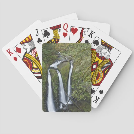 トリプル滝、コロンビアリバー峡谷 トランプ (裏面)