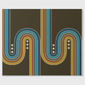 トリプル紙の折り返し – ブラウン ラッピングペーパー (フラット)