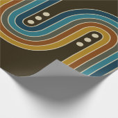 トリプル紙の折り返し – ブラウン ラッピングペーパー (角)