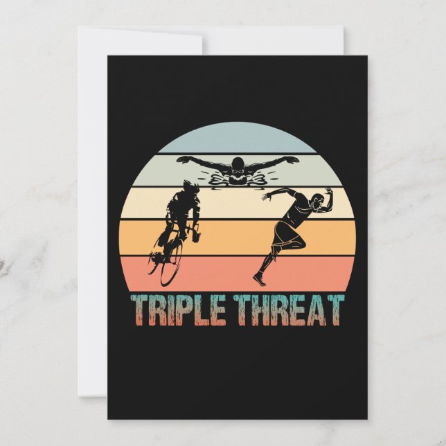 トリプル脅威 – トライアスロンの夕日 (正面)