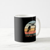 トリプル脅威 – トライアスロンの夕日 コーヒーマグカップ (正面右)