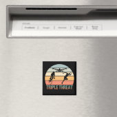 トリプル脅威 – トライアスロンの夕日 マグネット (インサイチュ (食洗機))
