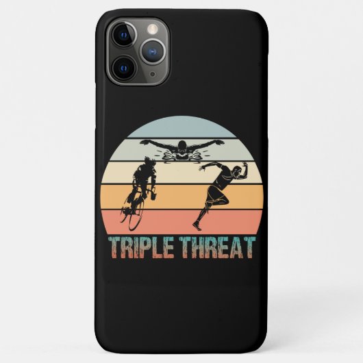 トリプル脅威 – トライアスロンの夕日 Case-Mate iPhoneケース (裏面)
