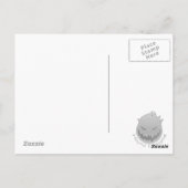 トリプル陰陽 – メタル&光沢ブラック ポストカード (裏面)