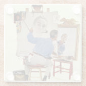 トリプル・セルフ・ポートレート ガラスコースター (裏面)