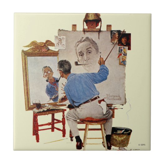 トリプル・セルフ・ポートレート タイル (正面)