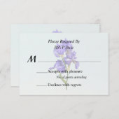 トリプル パープル アイリス 出欠カード (正面/裏面)