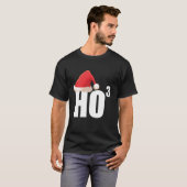 トリプル・ホー・ホー 3乗 数学マニア 楽しいクリスマス Tシャツ (正面フル)