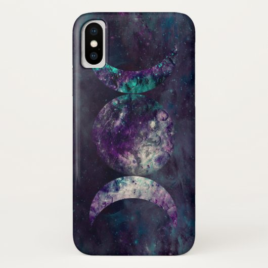 トリプル・ムーン・ゴッデス・ルナ・ユニバース Case-Mate iPhoneケース (裏面)