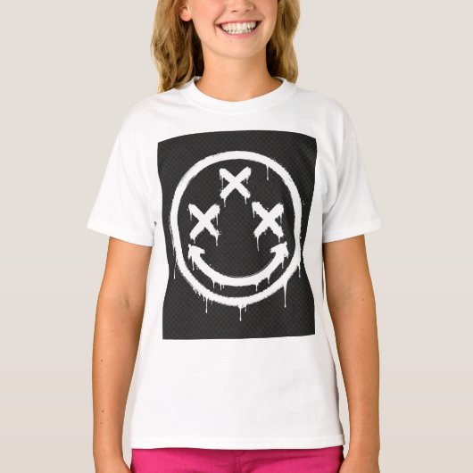 トリプルXアイ・グラフィティスマイル Tシャツ (正面)