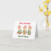**トリプレットのクリスマスカード** カード (黄色い花)