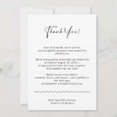 トリプレットガールズサンキュー生まれたばかりのベビー告知 案内状 (裏面)