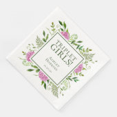 トリプレットガールズピンクアジサイ女の子ベビーシャワー (コーナー)