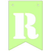 トリプレットガールズピンクグリーン写真 バンティングフラッグ (第3の旗)