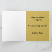 トリプレットベビーイエローローズフォトファミリー発表 カード (内部)