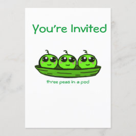 トリプレットベビーシャワー招待状 招待状