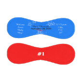 トリプレットボーイ誕生Stat赤白青 野球ボール (パネル)