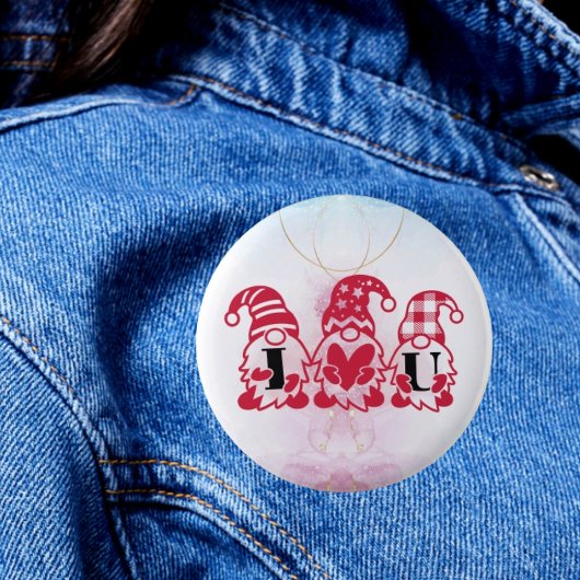 トリプレット愛：私はあなたを愛する3つの格言ボタン 缶バッジ