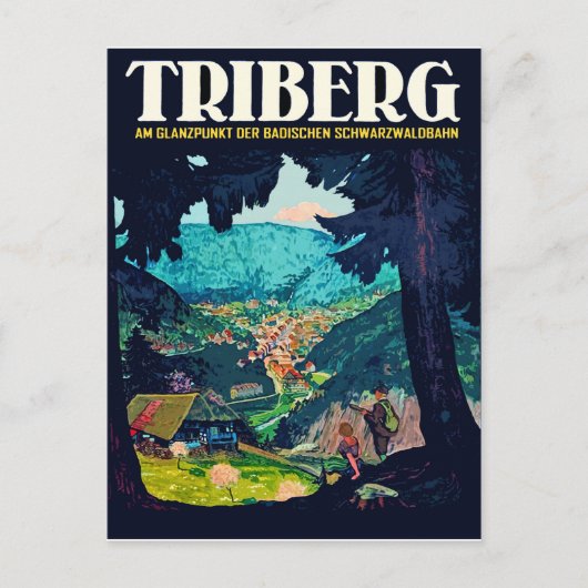 トリベルグim Schwarzwald、黒い森からの眺め ポストカード (正面)