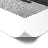 トリポリのオールドモスク(B&W) ポスター (角)