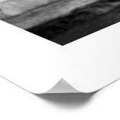 トリポリの古いドア(B&W) ポスター (角)