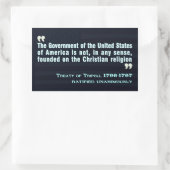 トリポリ条約1796-97ステッカー 長方形シール (バッグ)