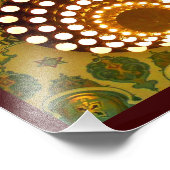 トリポリ神社寺天井 フォトプリント            (角)