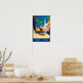 トリポリ、リビアのレトロな旅行ポスター ポスター (キッチン)