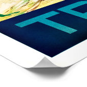 トリポリLibia – ヴィンテージ旅行ポスター ポスター (角)