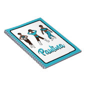 トリポーズダンサーアクア#1 ノートブック (右側)