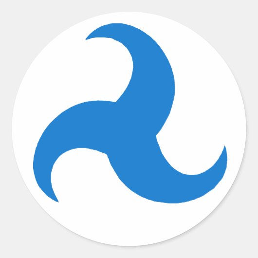 トリマリスポスペースバッジ王国 ラウンドシール (正面)