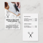 トリマーコーミングドッグファー 名刺 (正面/裏面)